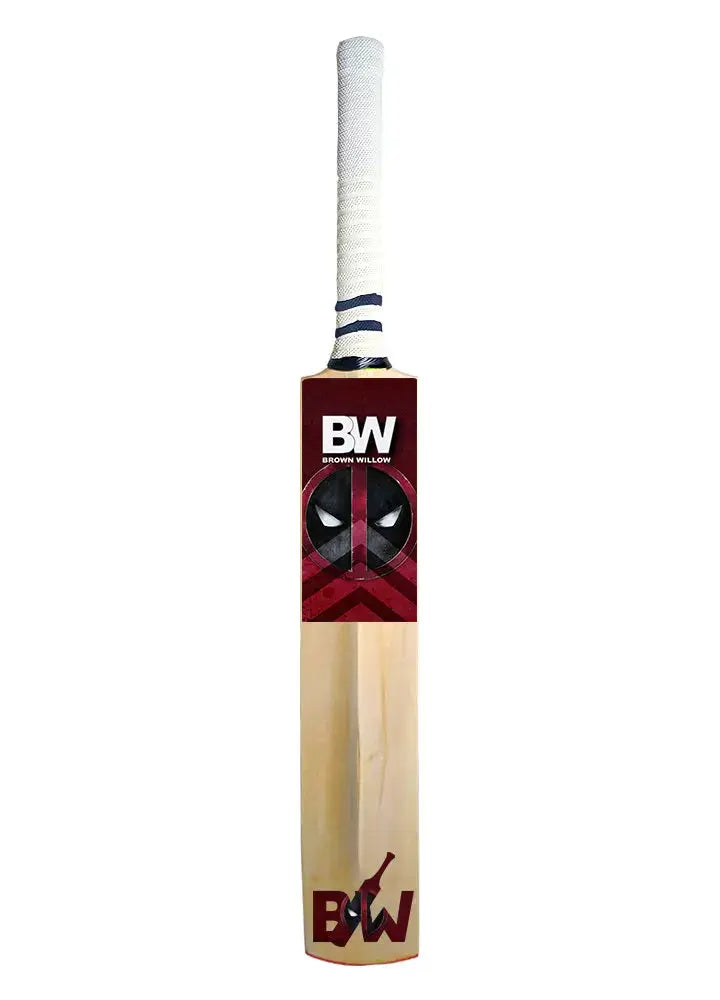 Deadpool Edition – Kashmir Willow Leather Ball Bat (Grade A) My Store