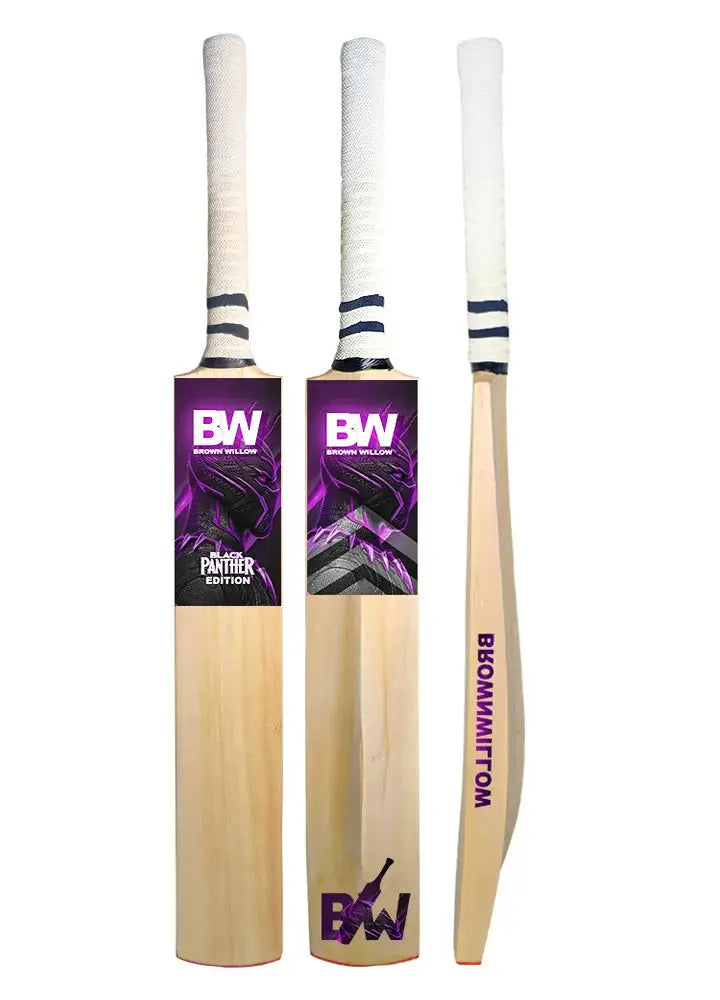 Kashmir Willow Black Panther Edition Leather Ball Grade A Bat My Store
